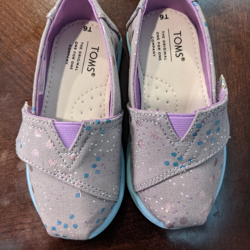 Toms kid alpargata size 6 drizzle grey superbloom